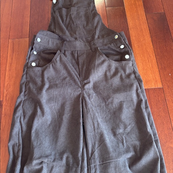 Barrel Leg Corduroy Overalls - Picture 3 of 3